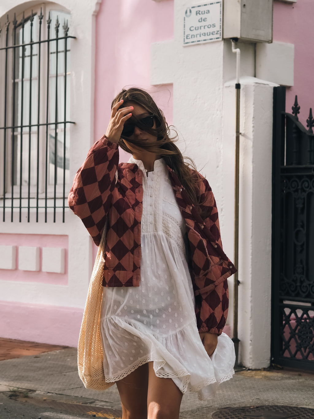 Vestido corto blanco